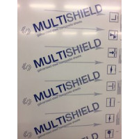 Multishield Valkotaulu-teräskomposiittilevy 3x1220x3050